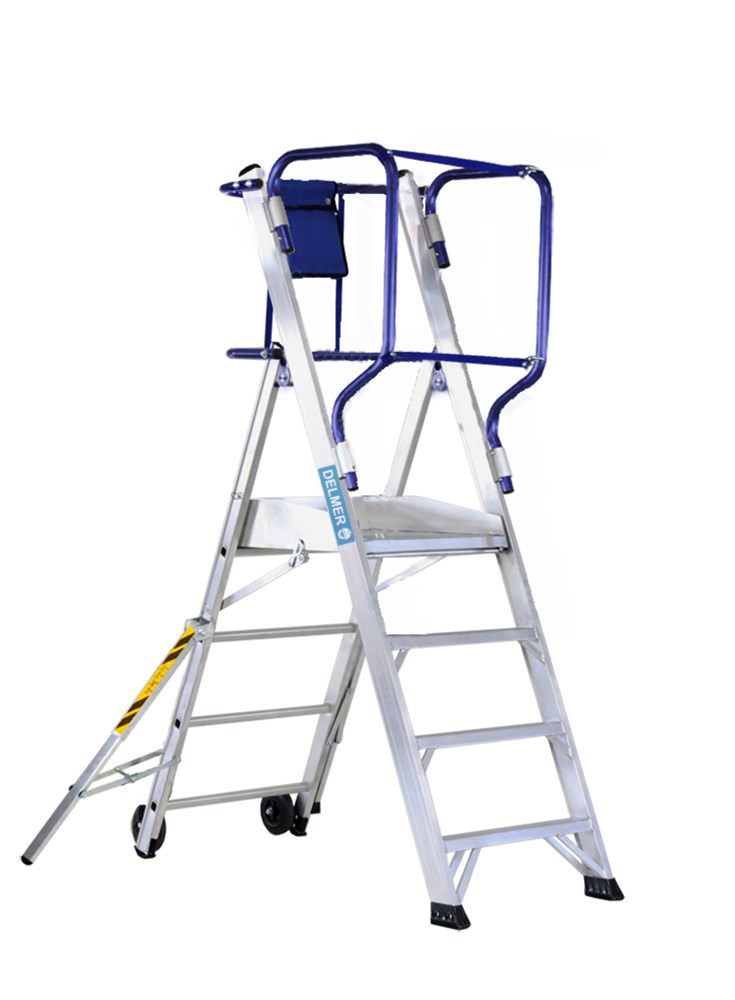 [SFLY103] SVELT Fly Mobiele Platformtrap met railingbescherming 3 t/m 8 treden (3 treden 0,75 m 22,0 kg)
