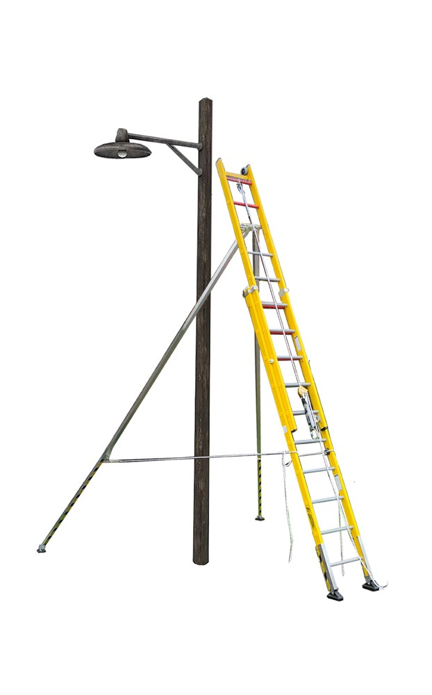 SVELT Fibrasafe 2-delige Self-supporting Extension ladder with anti-fall device (FSA) tot 6,01 m (2x10 rungs 4,89 m 23,0 kg)