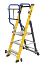 SVELT Moby Fibra Glasvezel Trap incl. opklapbare aluminium leuningen & dubbele sluitstang