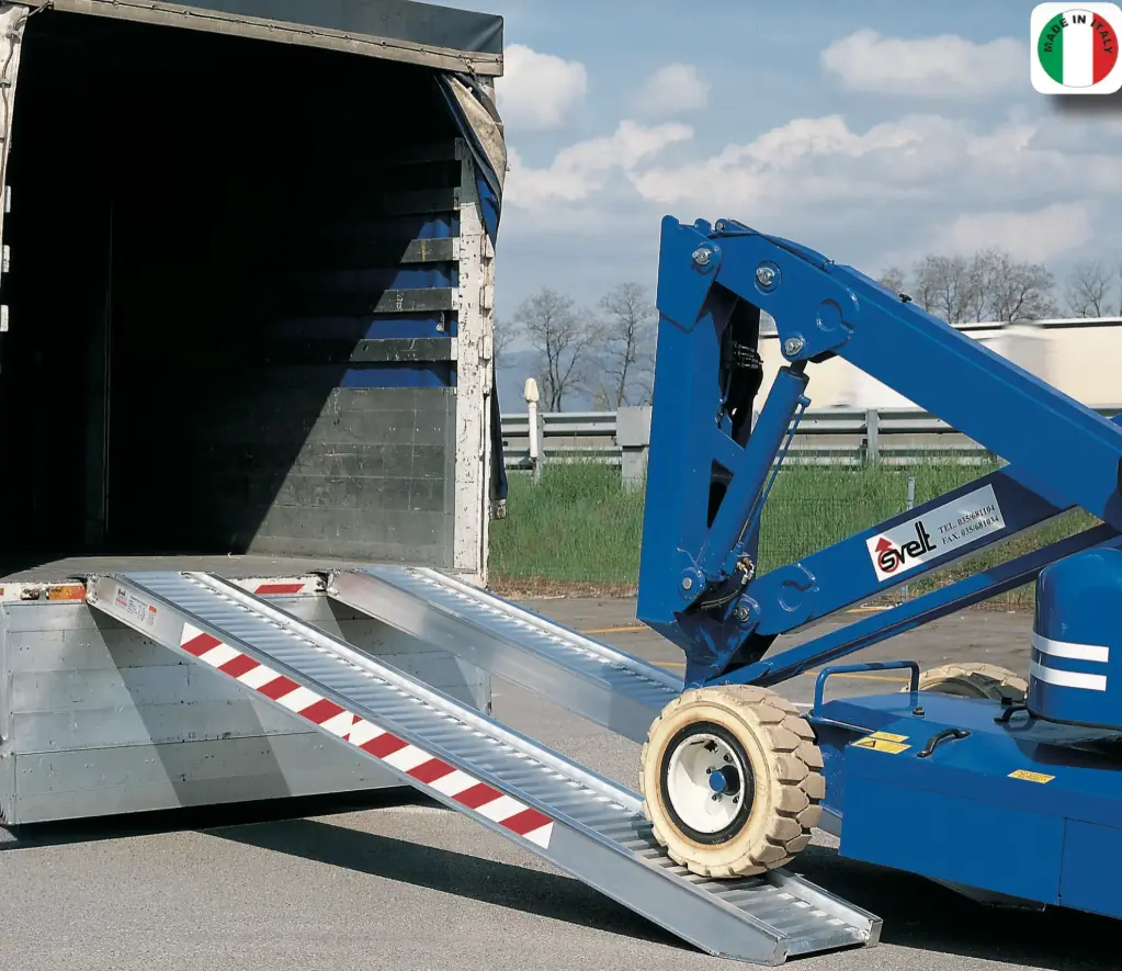 [RAMPAAL1] Professional Aluminium Loading Ramps for Machinery, Vehicles and Heavy Equipment (RAMPAAL1 | L: 180 cm | Max.: 1.600 kg)