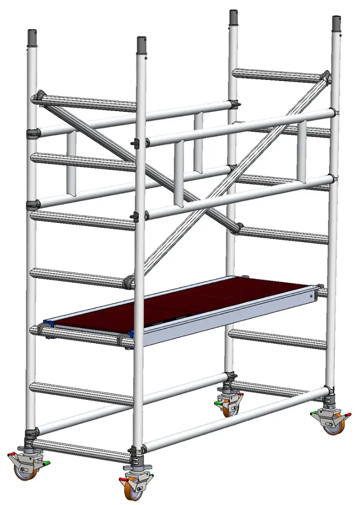 [ATEM30S236E] SVELT Tempo Tech S Rolsteiger 3,00 x 0,74 m | Platformlengte 3,00 m | Steigerhoogte 10,76 m (TEMPO TECH S M 3,0 H 02,36 OUTDOOR)