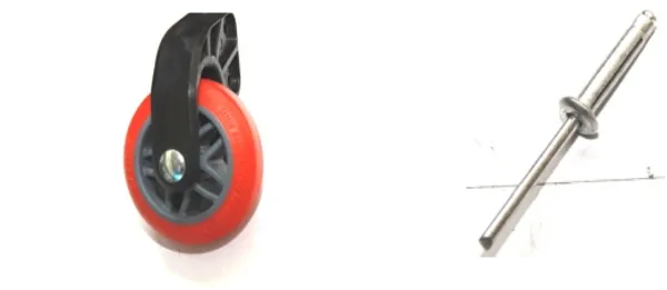 Scalissima wheels kit 2 wheels + 4 rivets