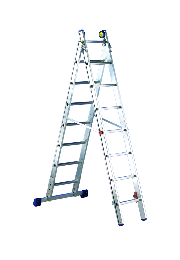 [SCNX2010] SVELT Luxe 2-teilige Reform-Leiter 6+7 bis 13+14 Sprossen (6+7 sprossen 3,45 m 12,0 kg)