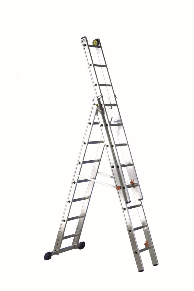 [SCNX3010] SVELT Luxe 3-section Reform ladder 6+7+12+13+13 rungs (6+7+7 rungs 4,95 m 16,5 kg)