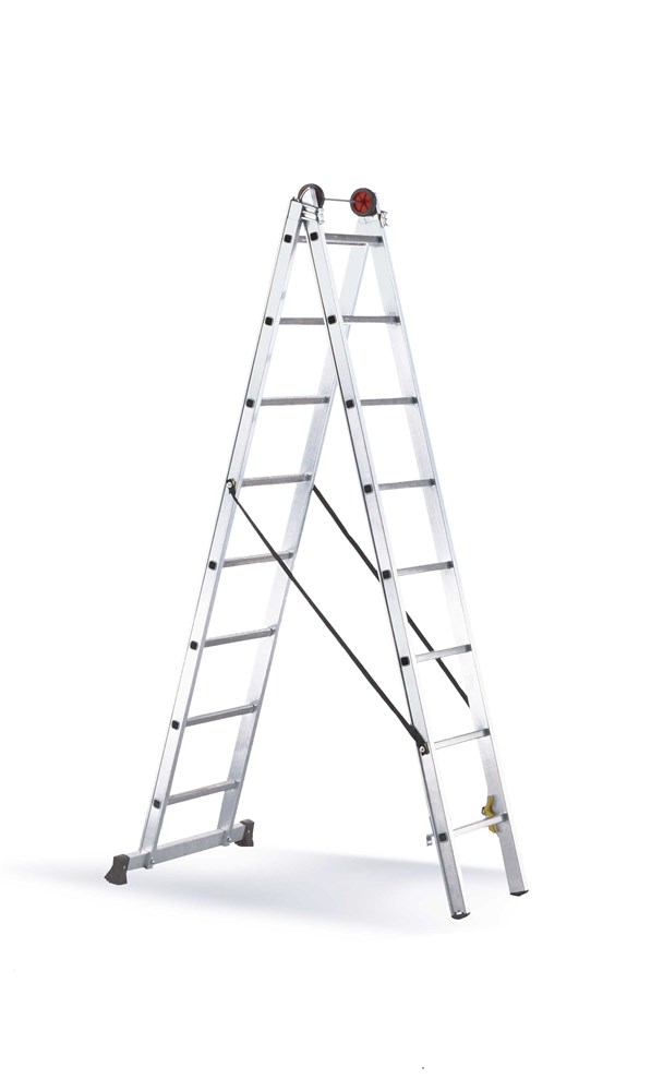 [SCE20010] SVELT Euro E2-section Reform Ladder 2x8 to 2x16 rungs (2x8 rungs 4,06 m 11,0 kg)