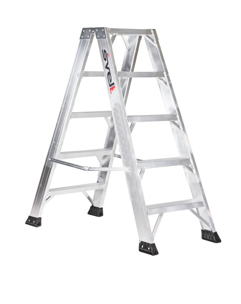 [SPROP005] SVELT P1 Plus Beidseitig Begehbare Stufen-Stehleiter 5 bis 13 stufen (5 stufen 1,17 m 7,0 kg)